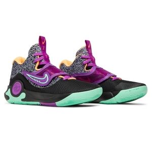 NIKE KD Trey 5 X Brooklyn Courts Black Vivid Purple DD9538-013 Women's Sz 8